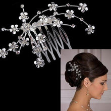 Hair Care Girl Silver Personality Crystal Bridal Jewelry Princess Chic Heab  Head Jewelry Wedding Flower Delicate EF8