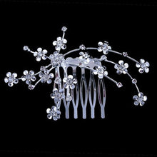 Hair Care Girl Silver Personality Crystal Bridal Jewelry Princess Chic Heab  Head Jewelry Wedding Flower Delicate EF8