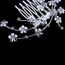 Hair Care Girl Silver Personality Crystal Bridal Jewelry Princess Chic Heab  Head Jewelry Wedding Flower Delicate EF8