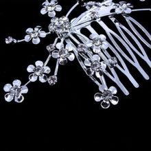 Hair Care Girl Silver Personality Crystal Bridal Jewelry Princess Chic Heab  Head Jewelry Wedding Flower Delicate EF8