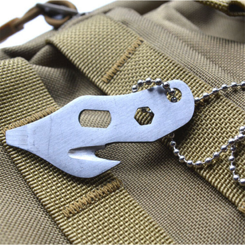 Multi EDC Emergency Tool Pocket Opener Key Ring Chain Outdoor Survival Camping Tools EF8