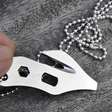 Multi EDC Emergency Tool Pocket Opener Key Ring Chain Outdoor Survival Camping Tools EF8