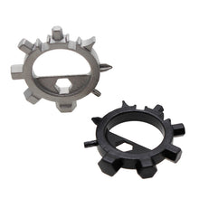 Multi Function Stainless Steel Screwdriver Key Ring EDC Tool Bottle Opener Bicycle Adjust Tools Grey Black Color EF8