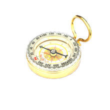 Outdoor Camping Hiking Portable Brass Pocket Golden Compass Navigation EF8