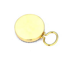 Outdoor Camping Hiking Portable Brass Pocket Golden Compass Navigation EF8