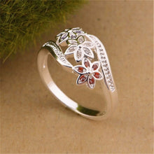 Ring For Women Plated Flower Ring Mini Finger Women Rings Wedding Jewelry  EF8