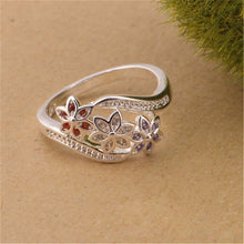 Ring For Women Plated Flower Ring Mini Finger Women Rings Wedding Jewelry  EF8