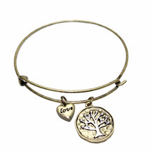 Style Alloy Trendy Bracelet Bangles Vintage Tree of Life Love Heart Bangle Gifts For Women girls EF8
