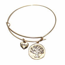 Style Alloy Trendy Bracelet Bangles Vintage Tree of Life Love Heart Bangle Gifts For Women girls EF8