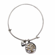 Style Alloy Trendy Bracelet Bangles Vintage Tree of Life Love Heart Bangle Gifts For Women girls EF8