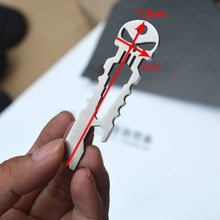 Outdoor Stainless Skull EDC Survival Pocket Tool Key Ring Pendant Opener Keychain EF8