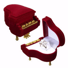 Piano Ring Box Earring Pendant Necklace Jewelry Treasure Gift Case Wedding EF8