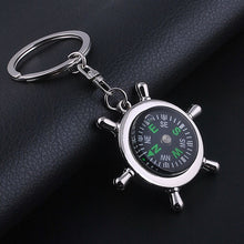 Compass Metal Car Keyring Keychain Key Chain Ring Keyfob Gift EF8