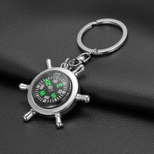Compass Metal Car Keyring Keychain Key Chain Ring Keyfob Gift EF8