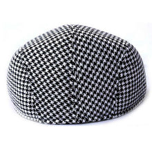 Plaid Flat Hats Beret for Men Women Warm Caps Beret Hat EF8