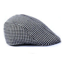Plaid Flat Hats Beret for Men Women Warm Caps Beret Hat EF8