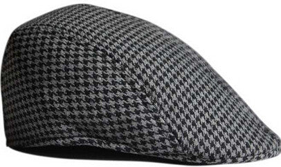 Plaid Flat Hats Beret for Men Women Warm Caps Beret Hat EF8