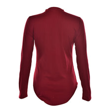 s 5 Colors Women Sexy High Neck V Long Sleeve Shoulder Ribbed Bodysuits Playsuits Rompers Jumpsuits  EF8