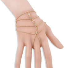 s Bohemian Style Chic Bracelet Muti Chain Tassel Bracelets Finger Bangles For Women  EF8