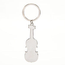 s Mini Creative Violin Charm Music Keyring Keychain Metal Key Ring Chain EF8