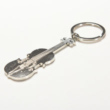 s Mini Creative Violin Charm Music Keyring Keychain Metal Key Ring Chain EF8