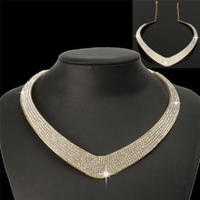 s Women Jewelry Chic Chain Pendant Crystal Choker Chunky Statement Bib Necklace EF8