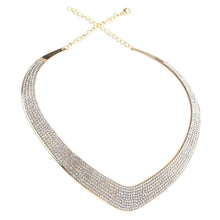 s Women Jewelry Chic Chain Pendant Crystal Choker Chunky Statement Bib Necklace EF8