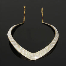 s Women Jewelry Chic Chain Pendant Crystal Choker Chunky Statement Bib Necklace EF8