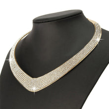 s Women Jewelry Chic Chain Pendant Crystal Choker Chunky Statement Bib Necklace EF8