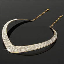 s Women Jewelry Chic Chain Pendant Crystal Choker Chunky Statement Bib Necklace EF8