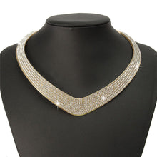 s Women Jewelry Chic Chain Pendant Crystal Choker Chunky Statement Bib Necklace EF8