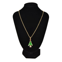 Rhinestone Artificial Tree Gold Plated Earrings Necklace For Women Jewelry Jewelry Sets EF8