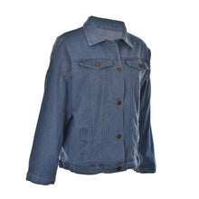 Bf Wind   Women Denim Jacket Vintage Harajuku Oversize Loose Jeans Coat Solid Slim Chaquetas Mujer EF8