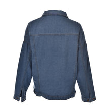 Bf Wind   Women Denim Jacket Vintage Harajuku Oversize Loose Jeans Coat Solid Slim Chaquetas Mujer EF8