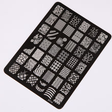 tamping Nail Art Templates Fashion Lace Flower DIY Stencil Stamp Plates Polish Image Painting Tools EF8