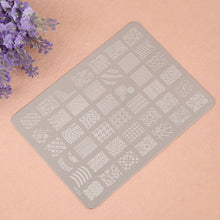 tamping Nail Art Templates Fashion Lace Flower DIY Stencil Stamp Plates Polish Image Painting Tools EF8