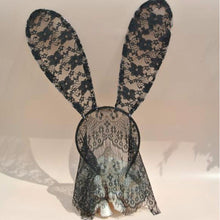 Novelty Adult Sexy Black Eye Hair Accessories Mask Bunny Ears Veil Rabbit Ear Headb s Women Lace Sexy Hair B  EF8
