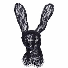 Novelty Adult Sexy Black Eye Hair Accessories Mask Bunny Ears Veil Rabbit Ear Headb s Women Lace Sexy Hair B  EF8