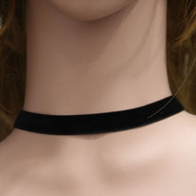 Punk 90's For Women Black Velvet Choker Necklace Gothic H made Retro Burlesque Jewelry Statement Ribbon round torque EF8