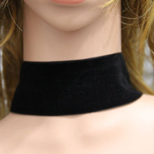 Punk 90's For Women Black Velvet Choker Necklace Gothic H made Retro Burlesque Jewelry Statement Ribbon round torque EF8