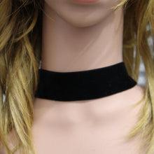 Punk 90's For Women Black Velvet Choker Necklace Gothic H made Retro Burlesque Jewelry Statement Ribbon round torque EF8