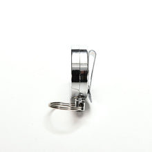 Retractable Metal Card Badge Holder Steel Recoil Ring Belt Clip Pull Key Chain EF8