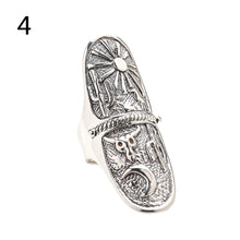 ring OR  9pcs rings Silver Punk Vintage Ring Womens Retro Geometry Finger Rings Boho Style EF8