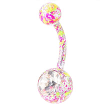 s Body Piercing Jewelry Crystal Rhinestone Dangle Button Belly Navel Ring EF8