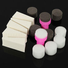 Nail Art Sponge Stamp Polish Template Transfer DIY Design Kit Gradual Change Stamper With Sponge Replacement EF8