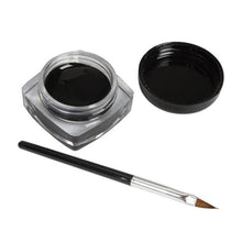2pc Mini Eyeliner Gel Cream With Brush Makeup Cosmetic Black Life Waterproof EF8