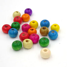 200Pcs Natural Wood Dye R om Wooden Rondelle Spacer Loose Beads 6 10 14MM Pick Size For Jewelry Necklace Bracelet Making EF8