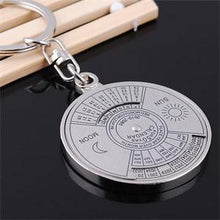 2010-2060 Novel Mini Perpetual 50 Years Perpetual Calendar Keychain Ring Metal Unique Keychain EF8