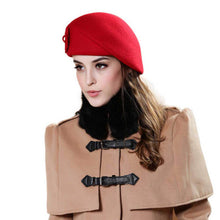 Women Felt French Beret Caps Felt Pillbox Hat Fashion EF8