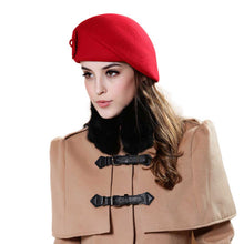 Women Felt French Beret Caps Felt Pillbox Hat Fashion EF8